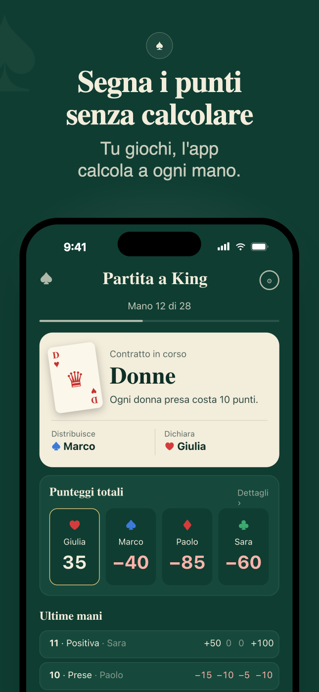 King · Basta carta e penna