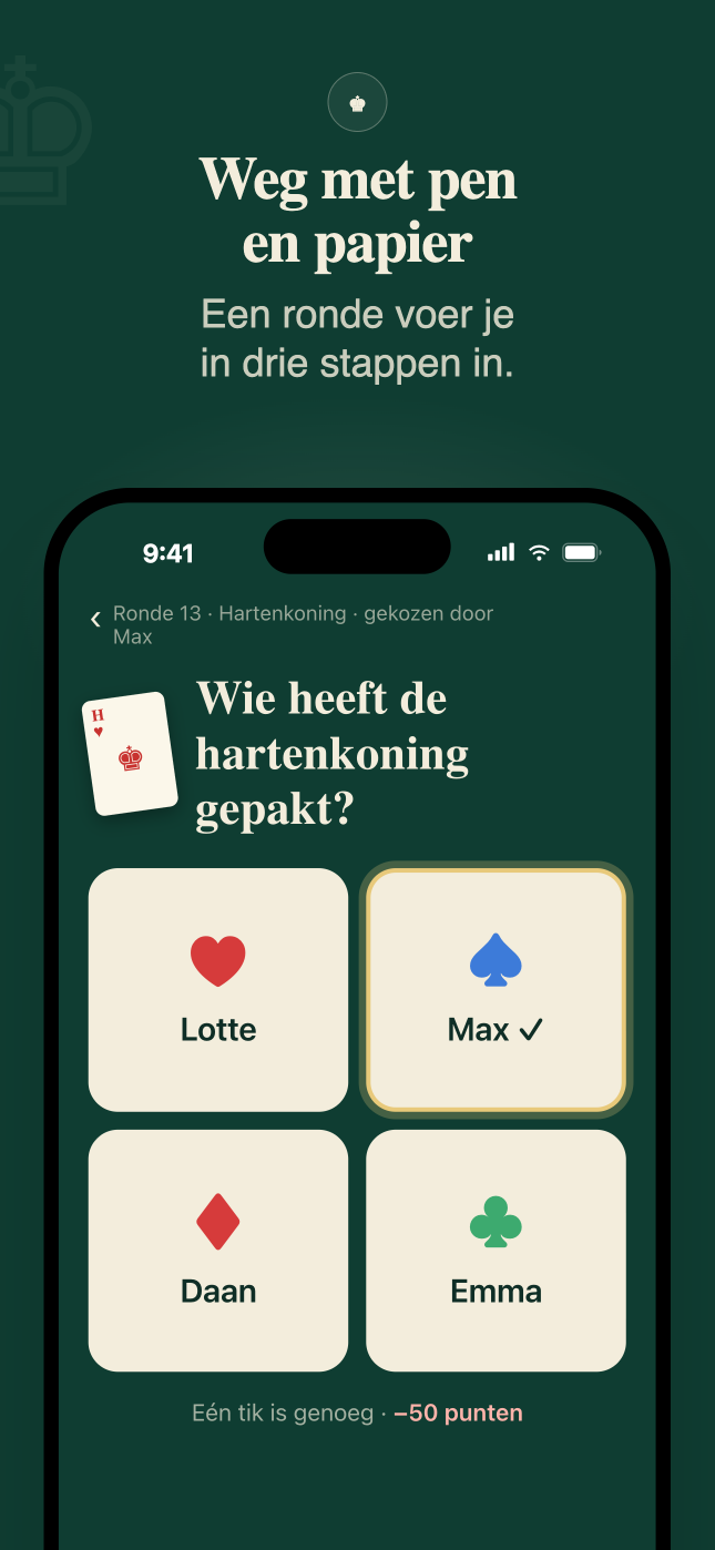 Kingen · De stand klopt altijd