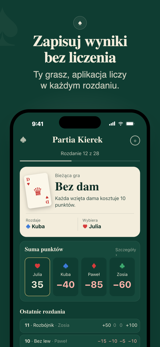 Kierki · Koniec z kartką i długopisem