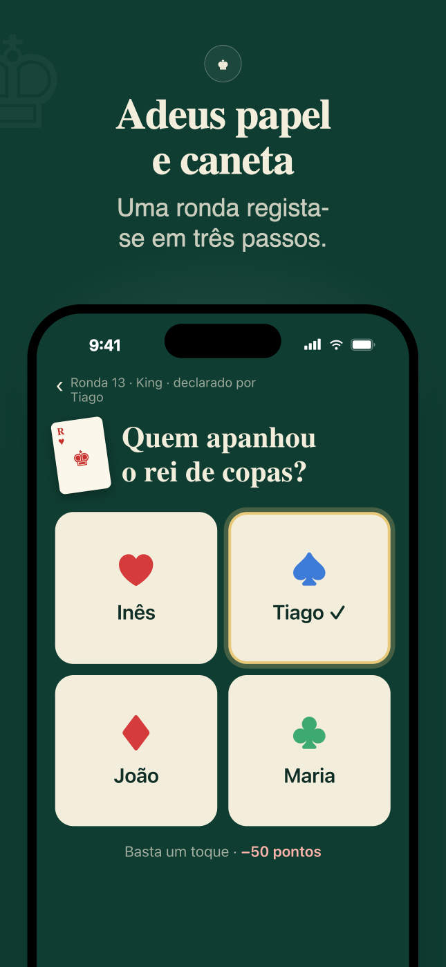 King · A pontuação, sempre certa